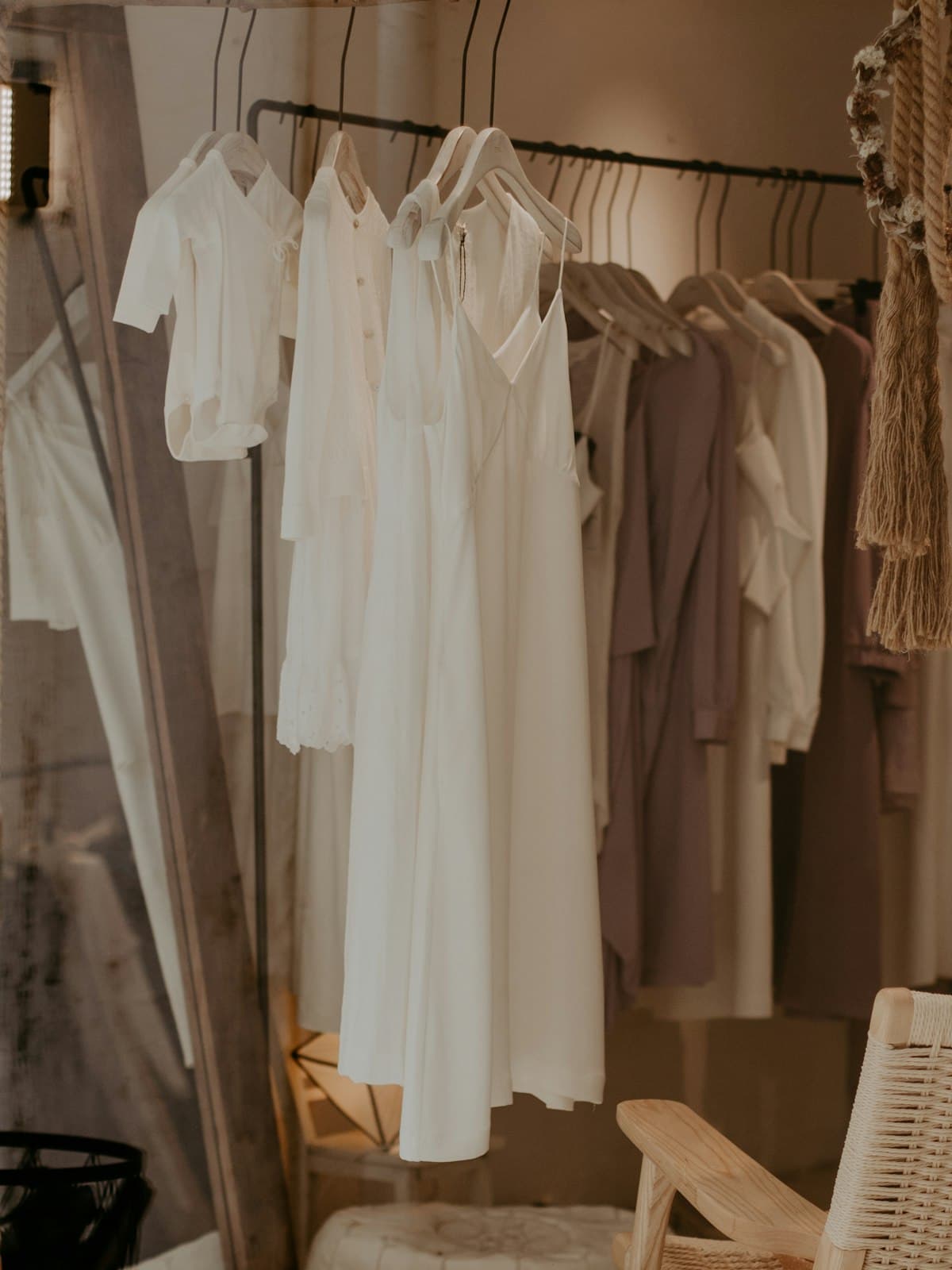 Zara — Abito midi con cintura in lino misto