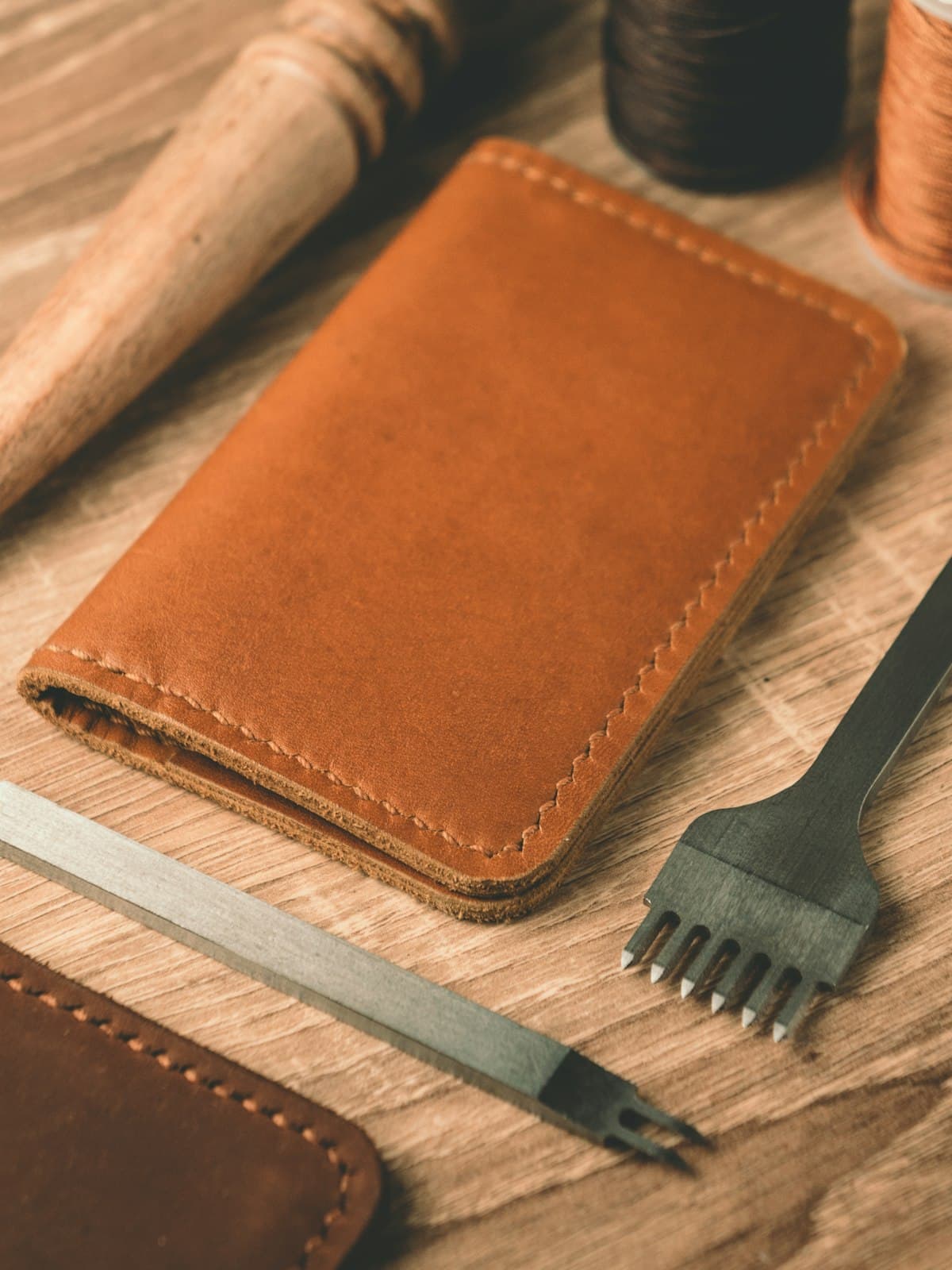 The Bridge — Cintura in cuoio con fibbia ottone