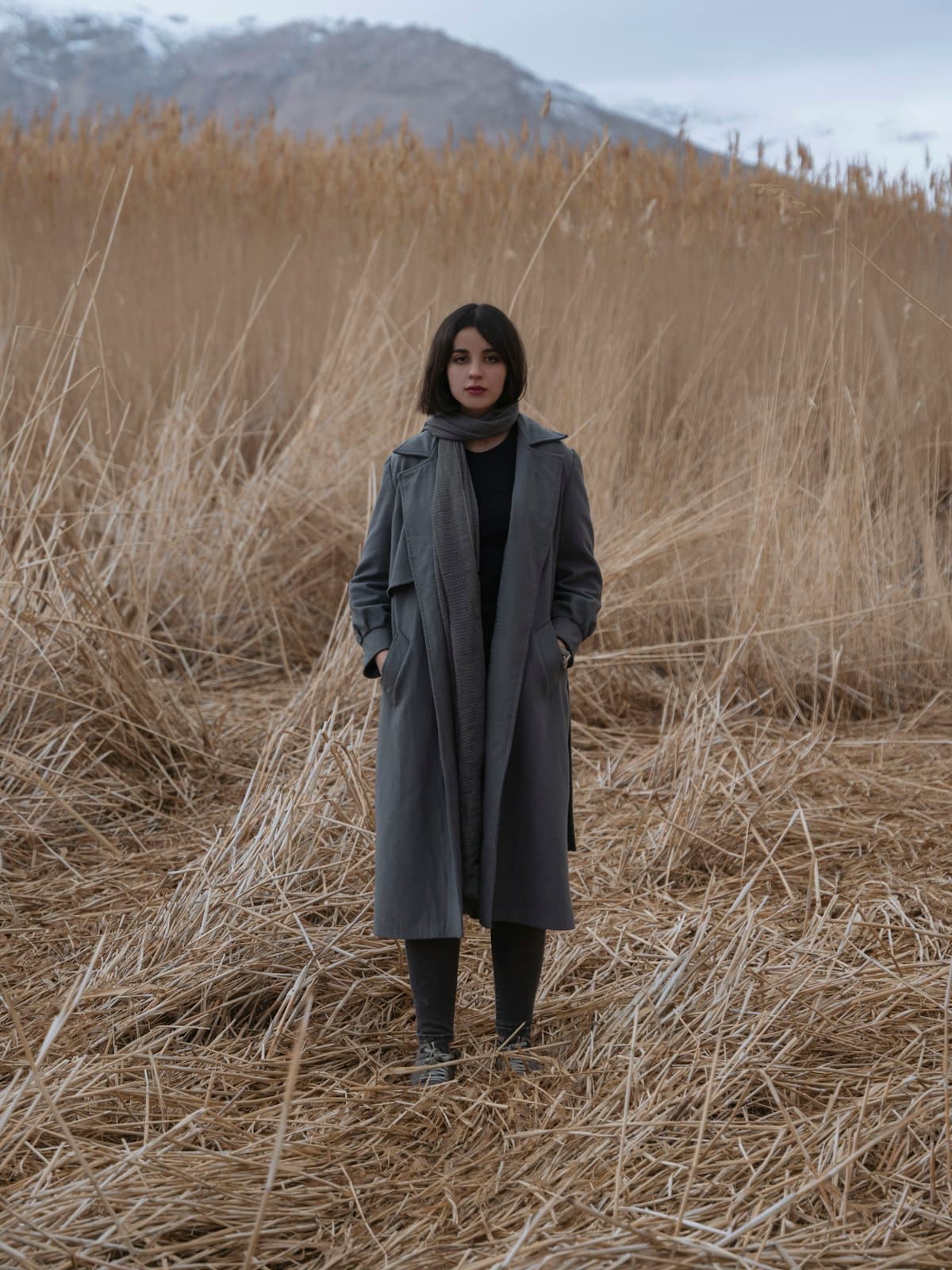 Herno — Cappotto corto in lana bouclé