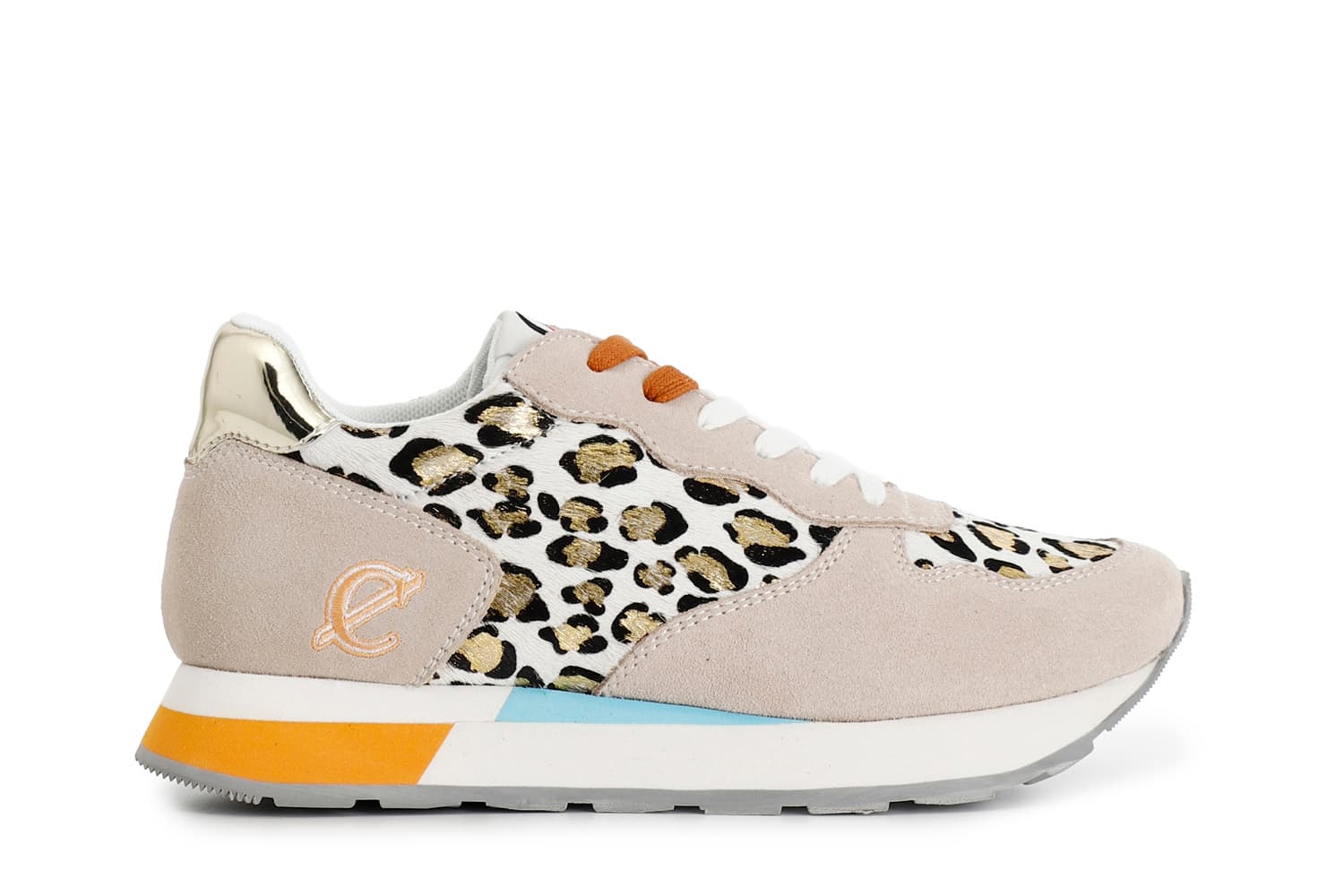 CafèNoir — Sneakers in pelle scamosciata e cavallino deserto