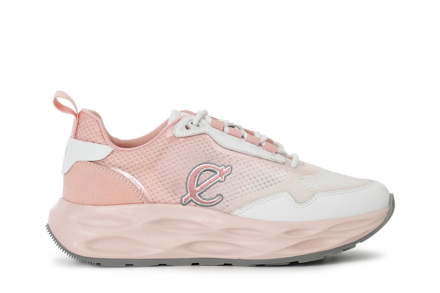 Scarpe running in tessuto cipria — vista 3
