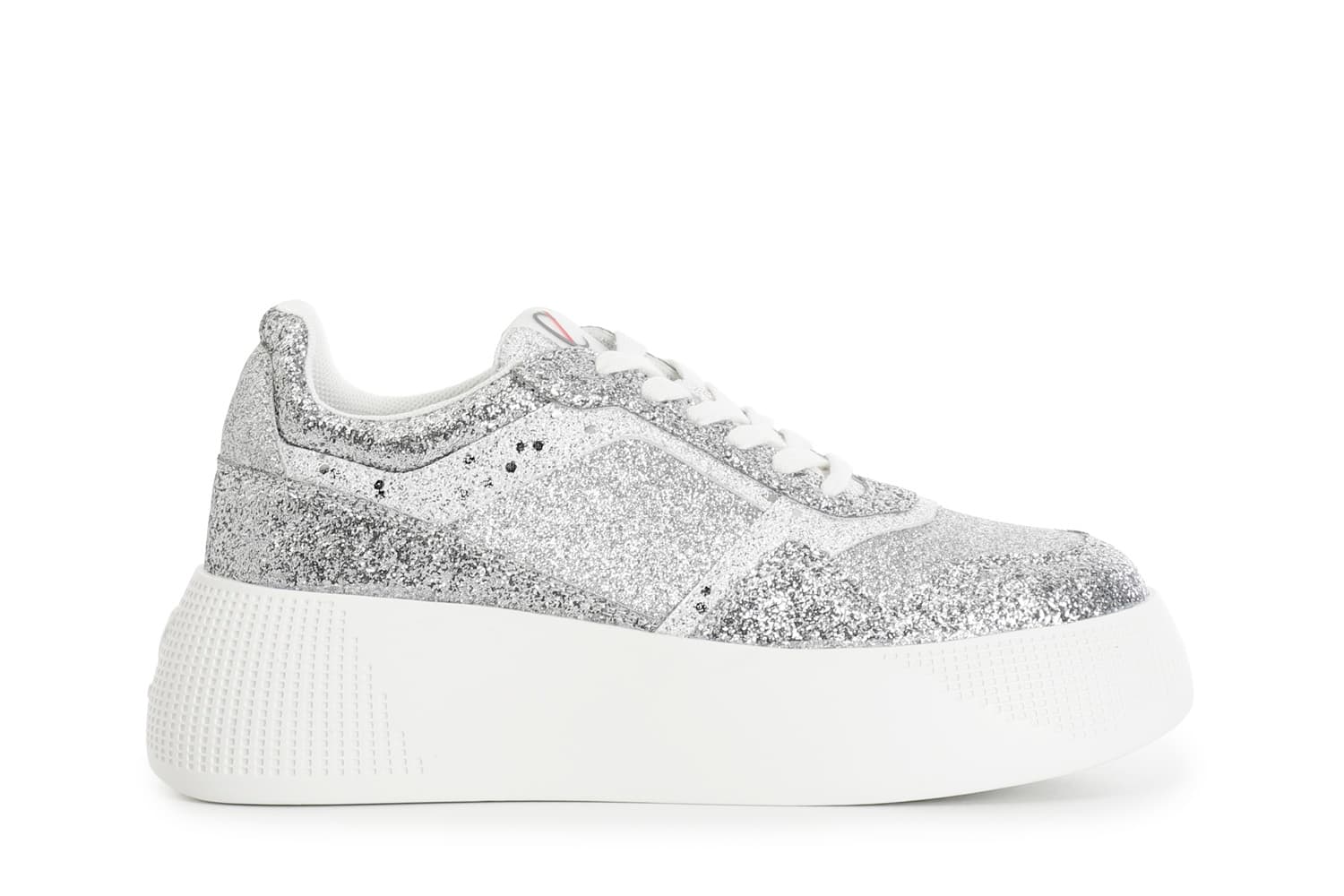 CafèNoir — Sneakers con inserti glitter multi argento