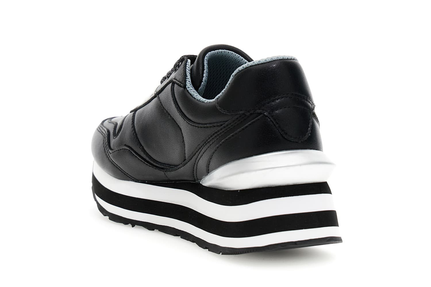 Running in pelle nero — vista 2