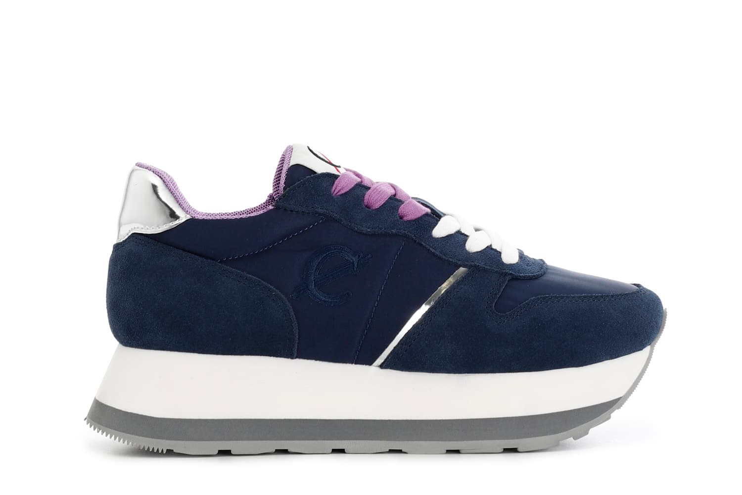 CafèNoir — Running da donna in pelle scamosciata blu