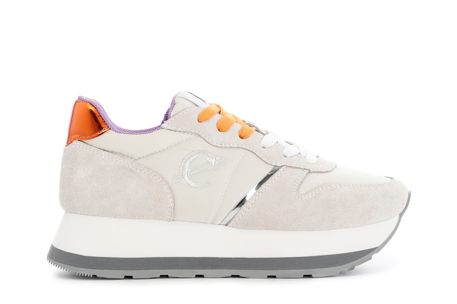 CafèNoir — Running da donna in pelle scamosciata beige