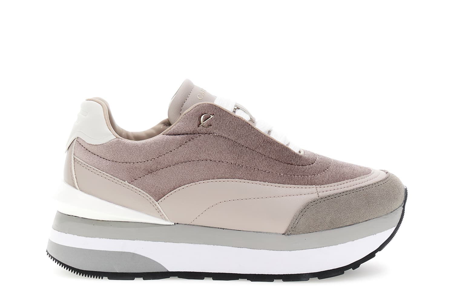 CafèNoir — Running in velluto e pelle taupe