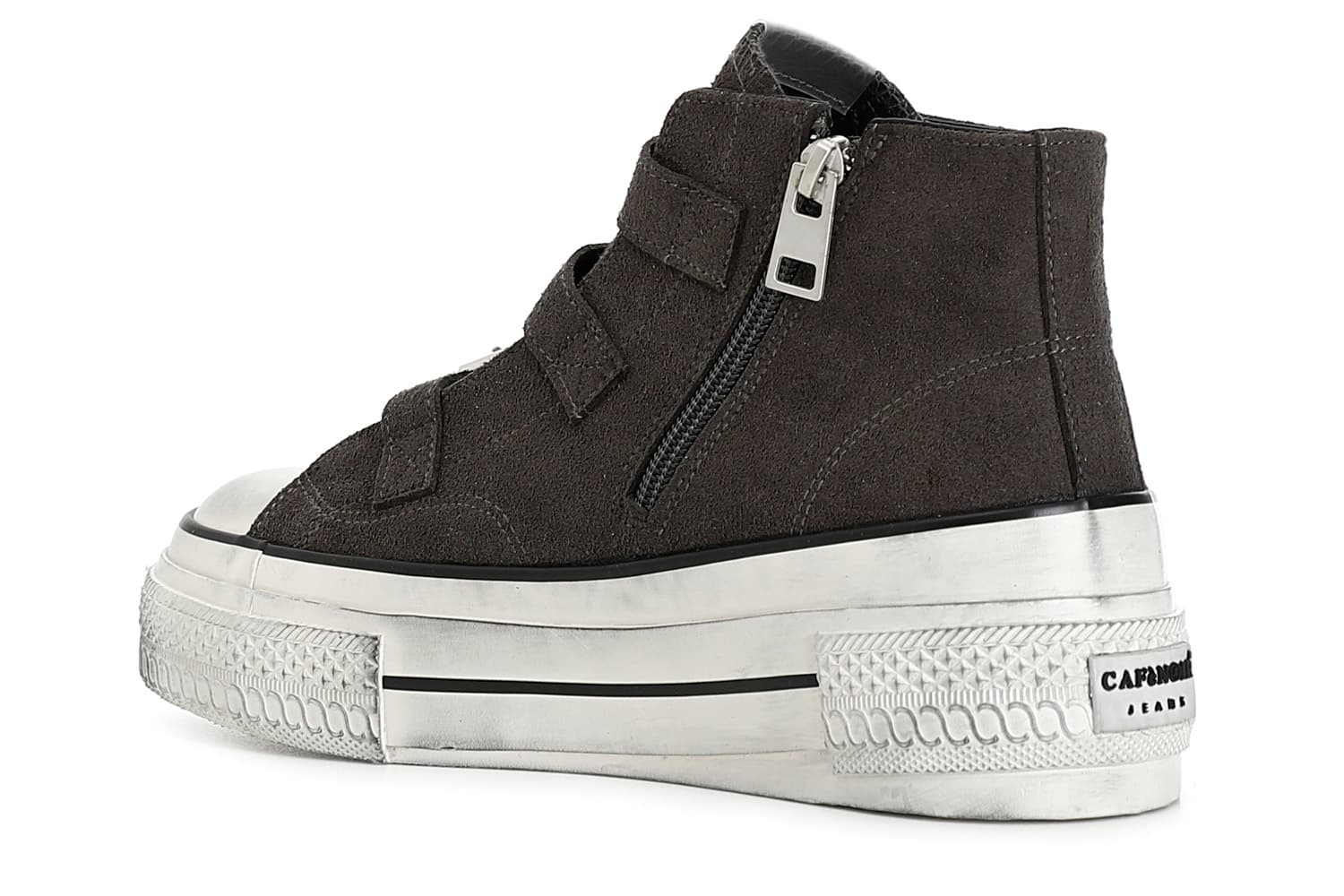 Sneakers da donna mid 3 fibbie antracite — vista 2
