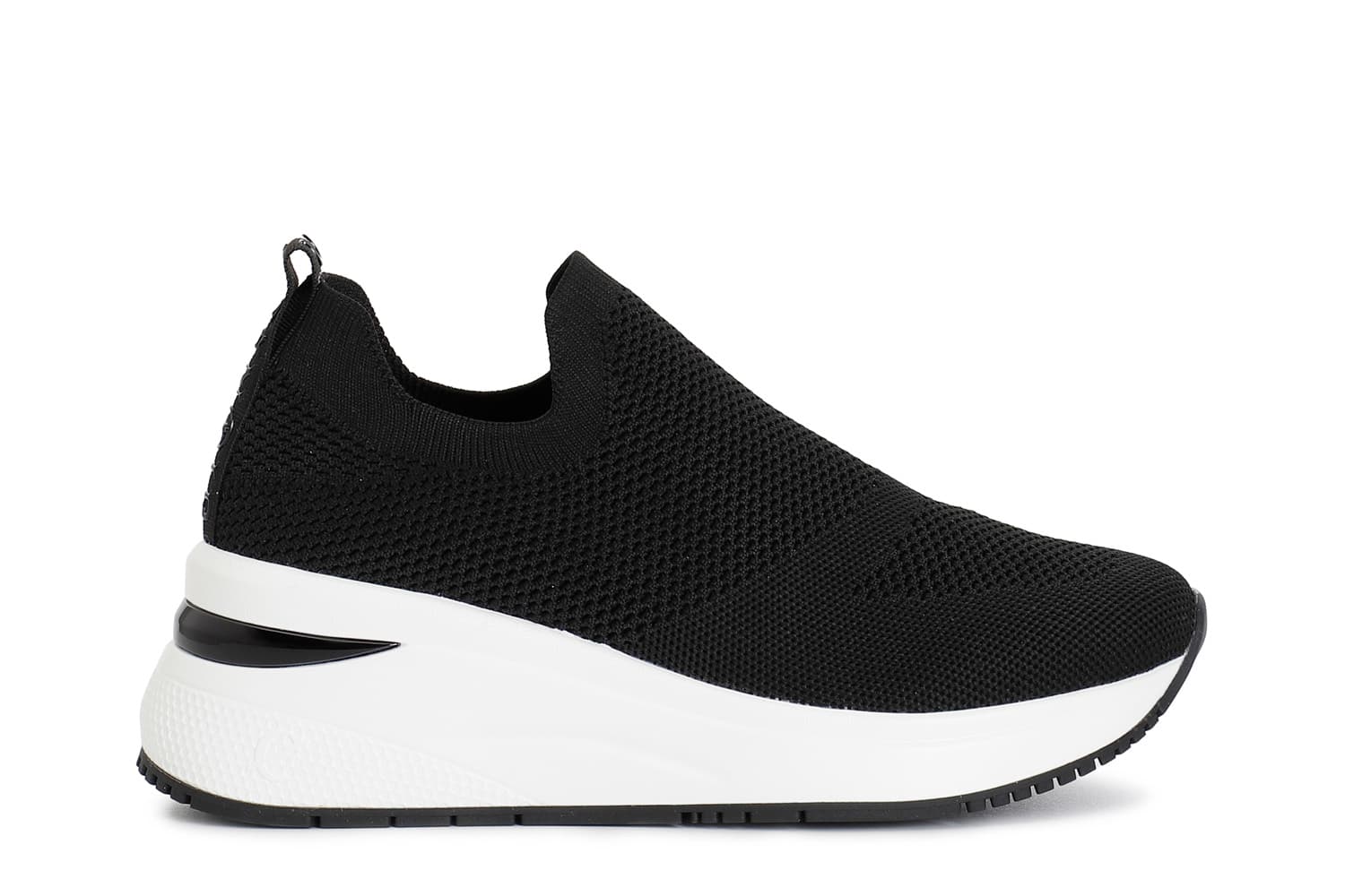 Slip-on da donna con calzino nero — vista 3