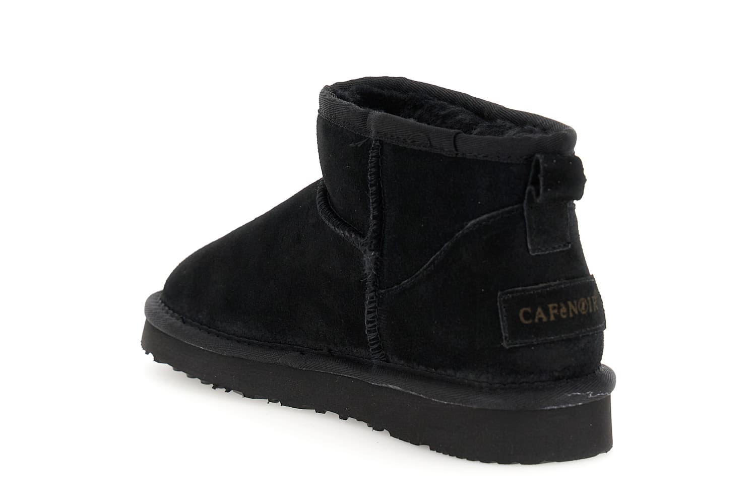 Tronchetti alla caviglia in pelle scamosciata nero — vista 2