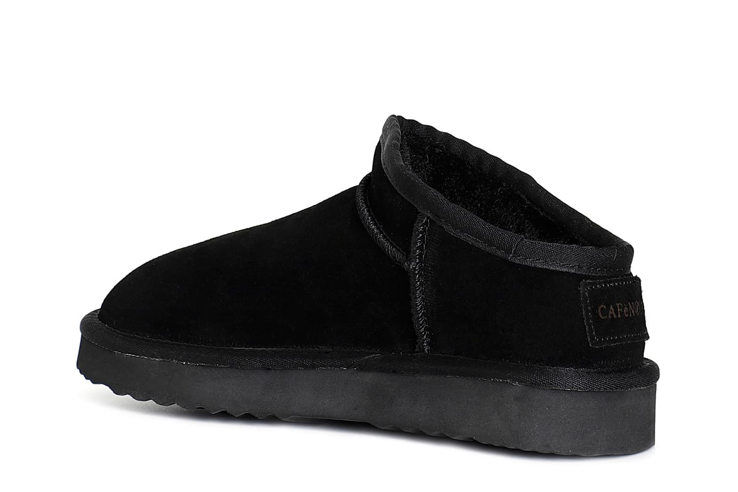 Sabot in pelle scamosciata nero — vista 2