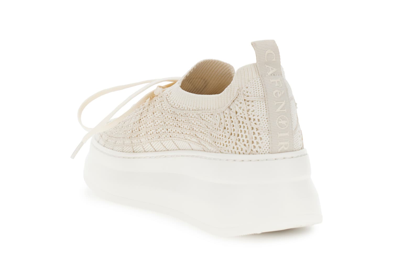Sneakers slip-on con lacci off white — vista 2