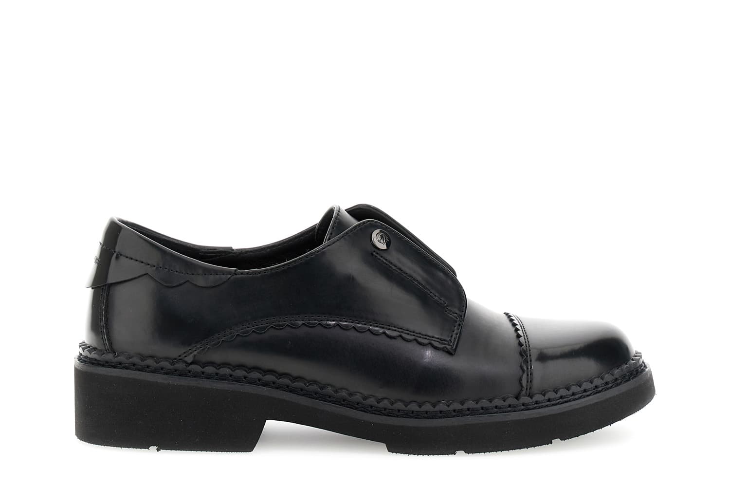 CafèNoir — Derby effetto pelle spazzolata nero
