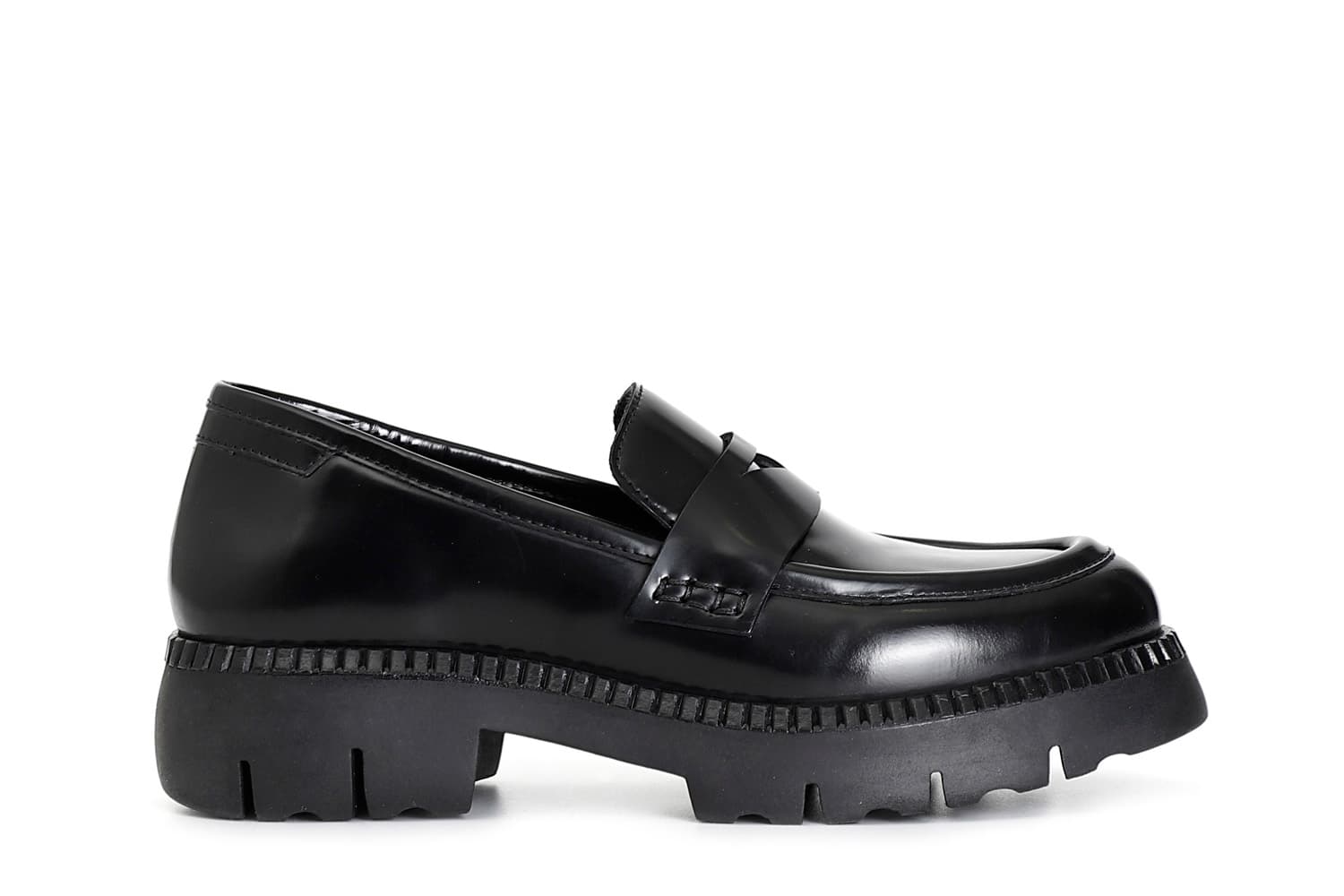 CafèNoir — Mocassino da donna in pelle abrasivata nero