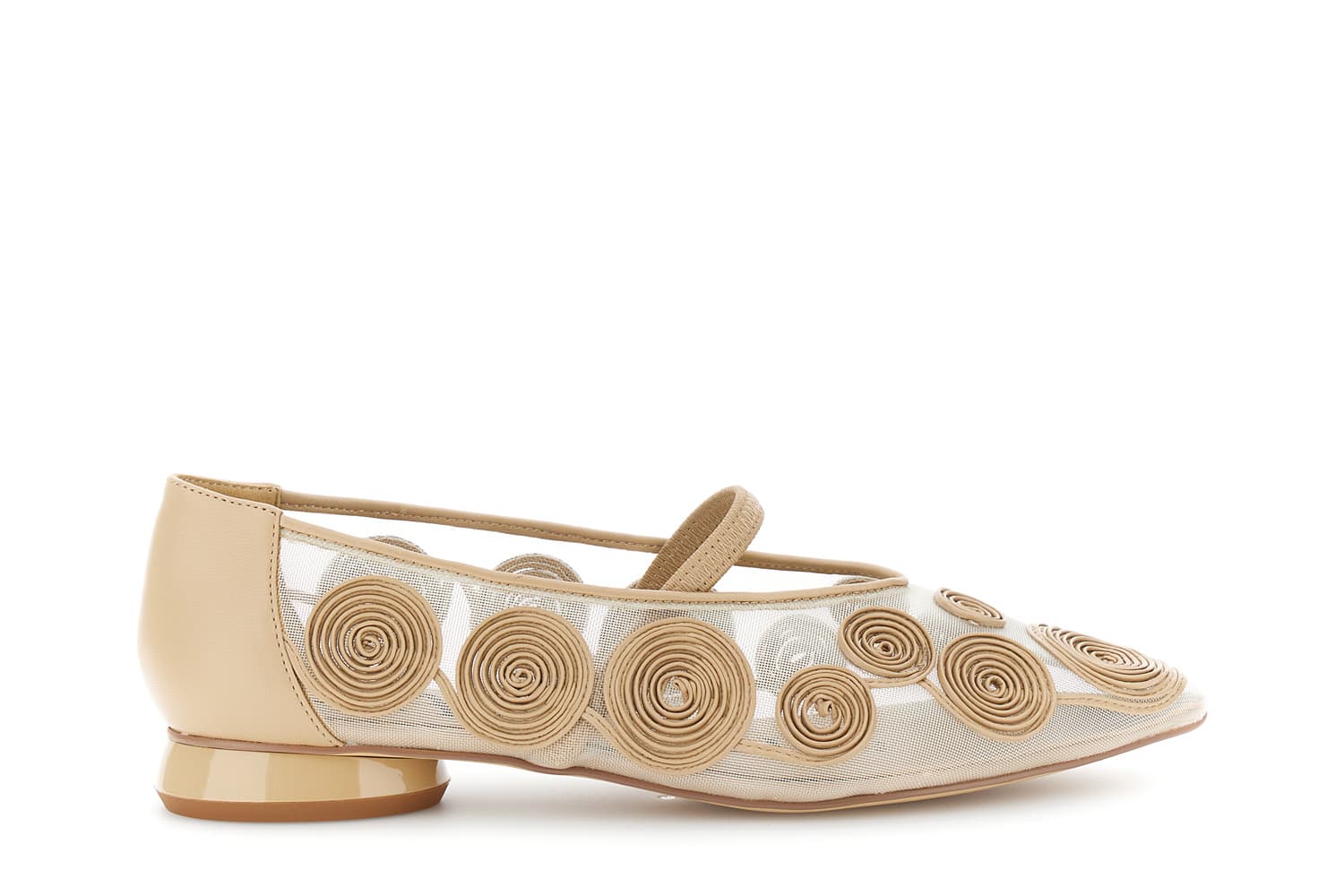 CafèNoir — Ballerine con ricamo cornely beige