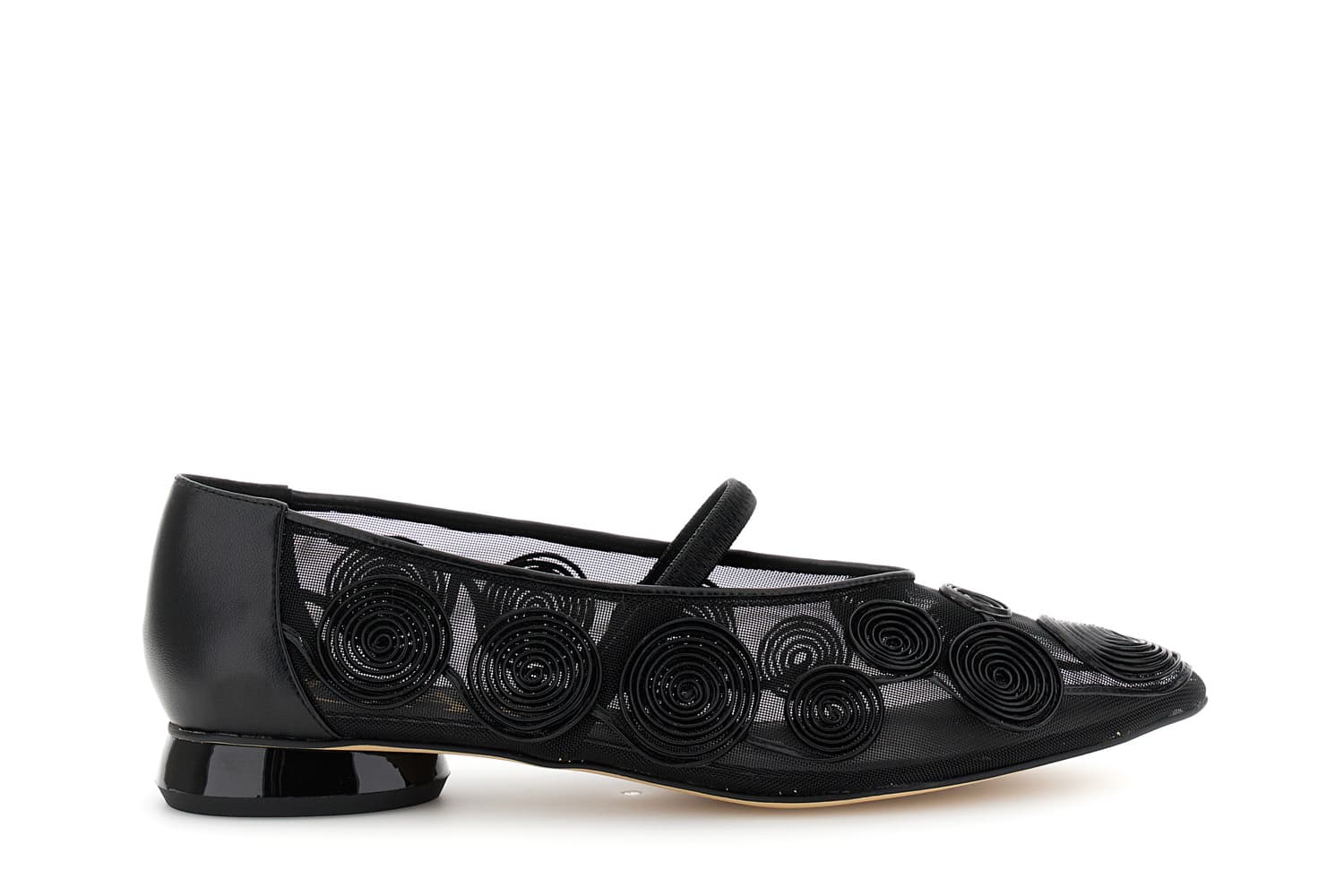 Ballerine con ricamo cornely nero — vista 3