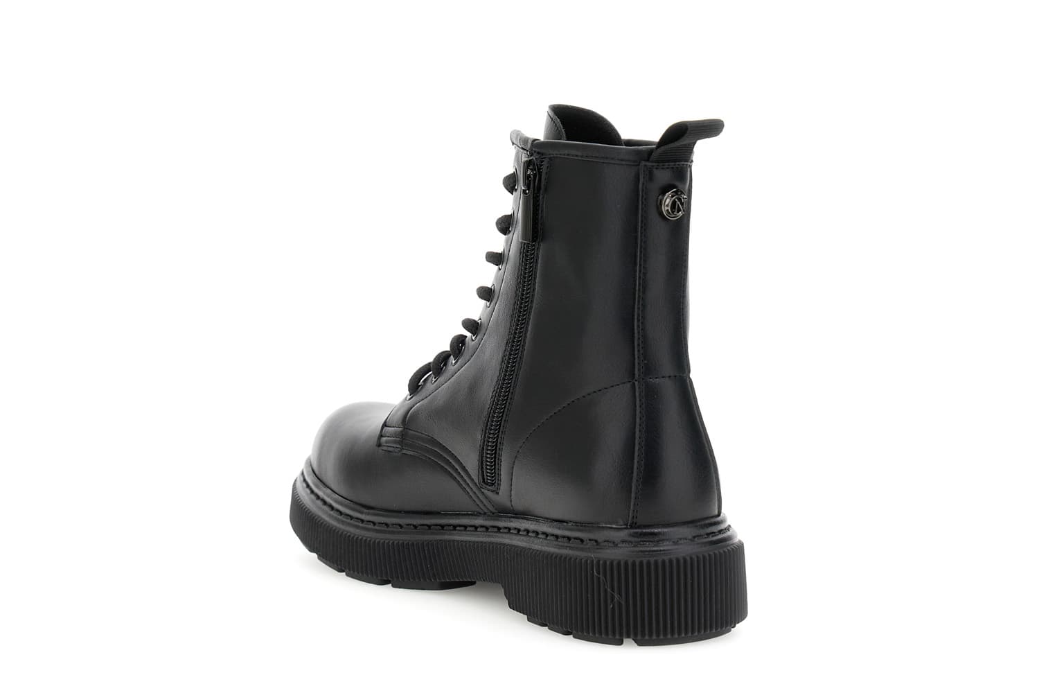 Tronchetti da donna in similpelle nero — vista 4