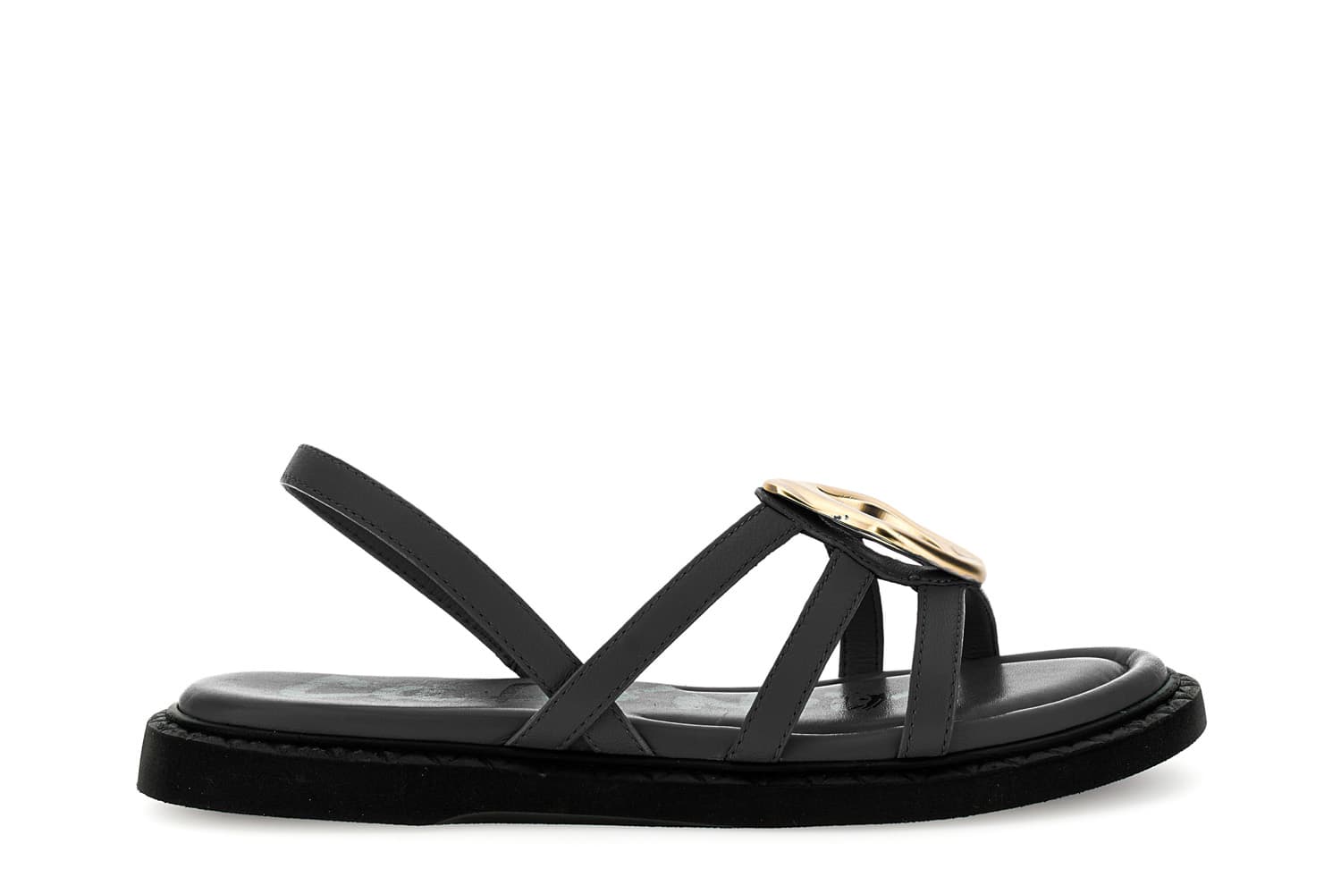 CafèNoir — Sandali in nappa con accessorio nero