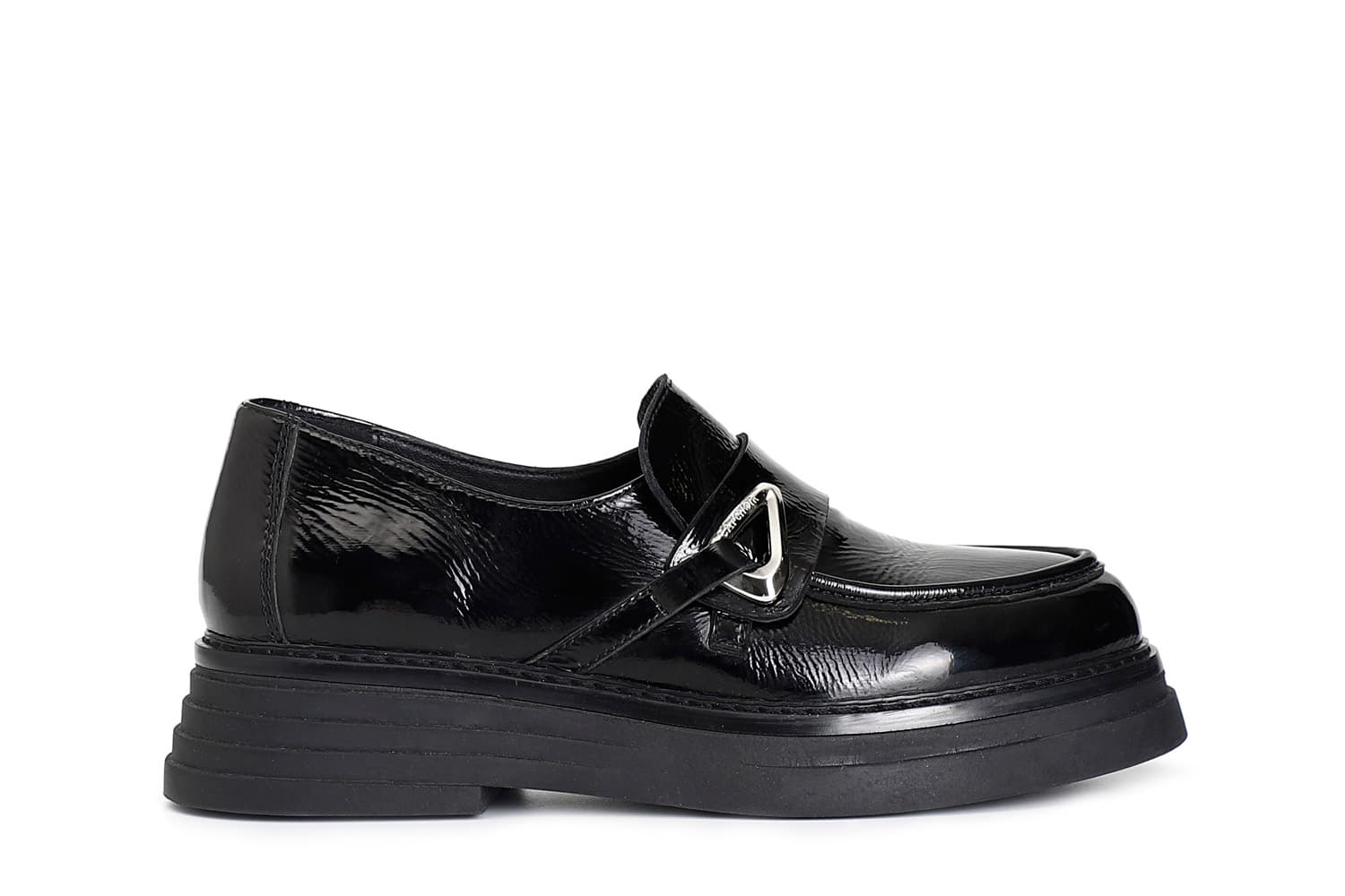 CafèNoir — Mocassino da donna in naplak con accessorio nero