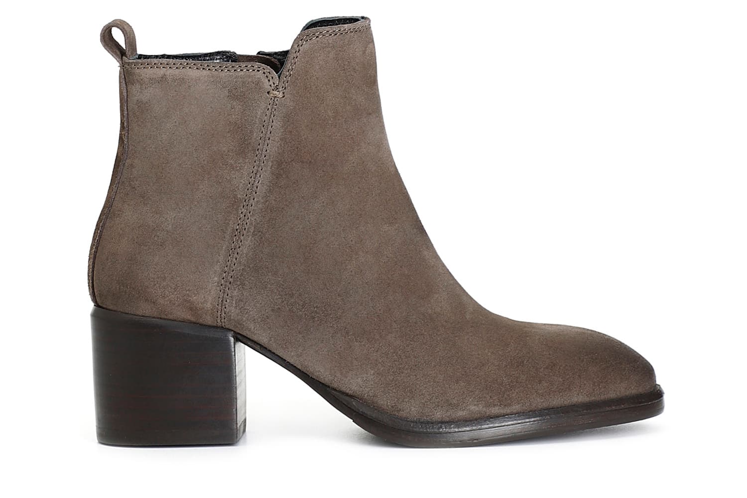 CafèNoir — Tronchetto da donna filoforma in pelle scamosciata taupe
