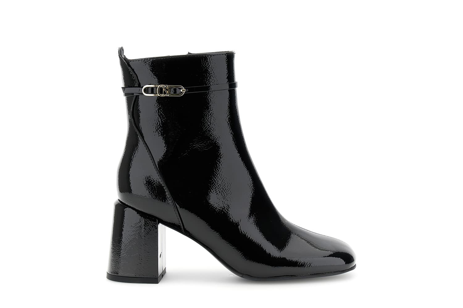 CafèNoir — Tronchetto da donna con fibbia in pelle naplak nero