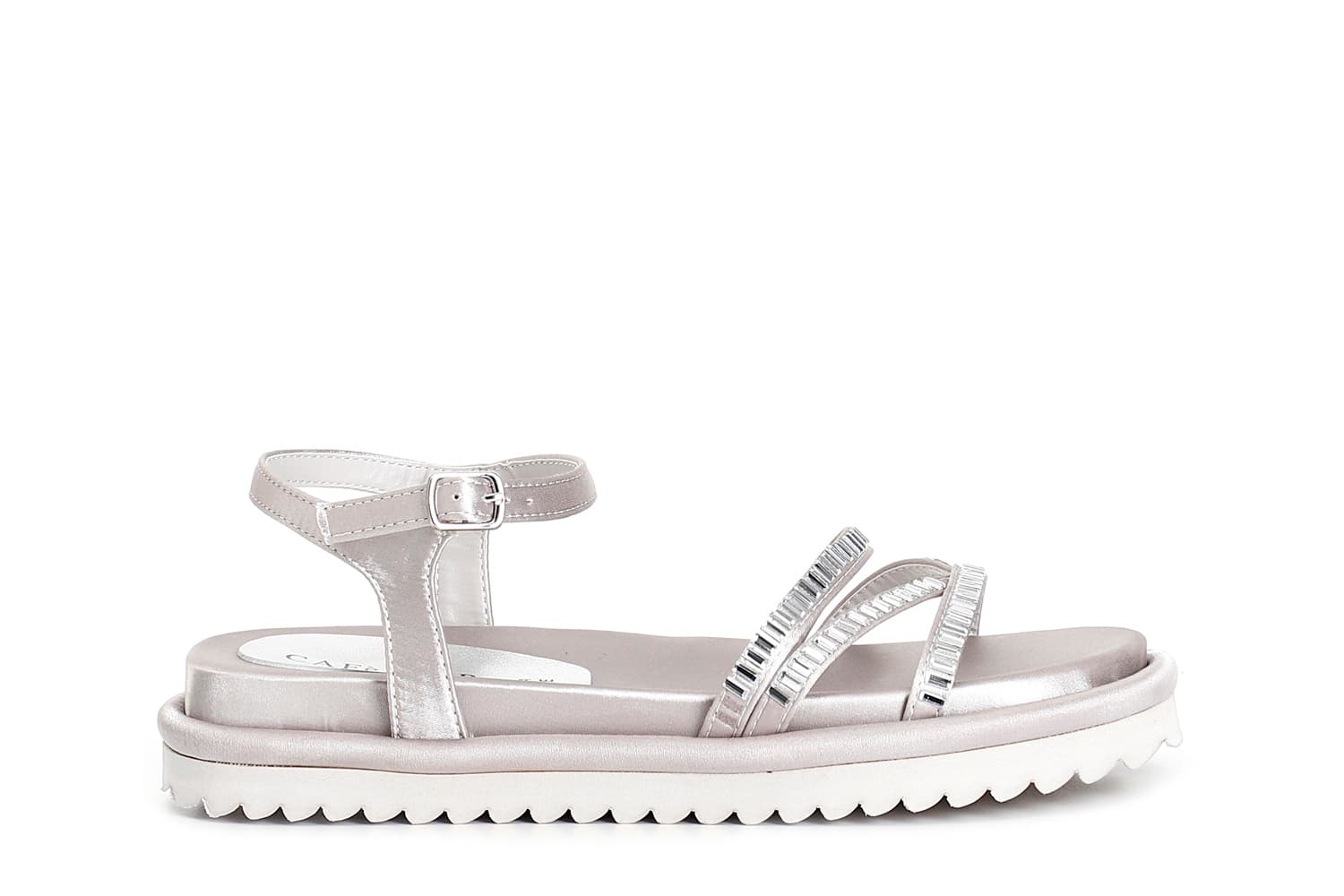 Sandali frate con strass champagne — vista 3