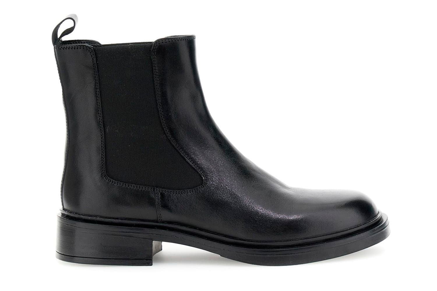 CafèNoir — Tronchetti in pelle con elastico nero