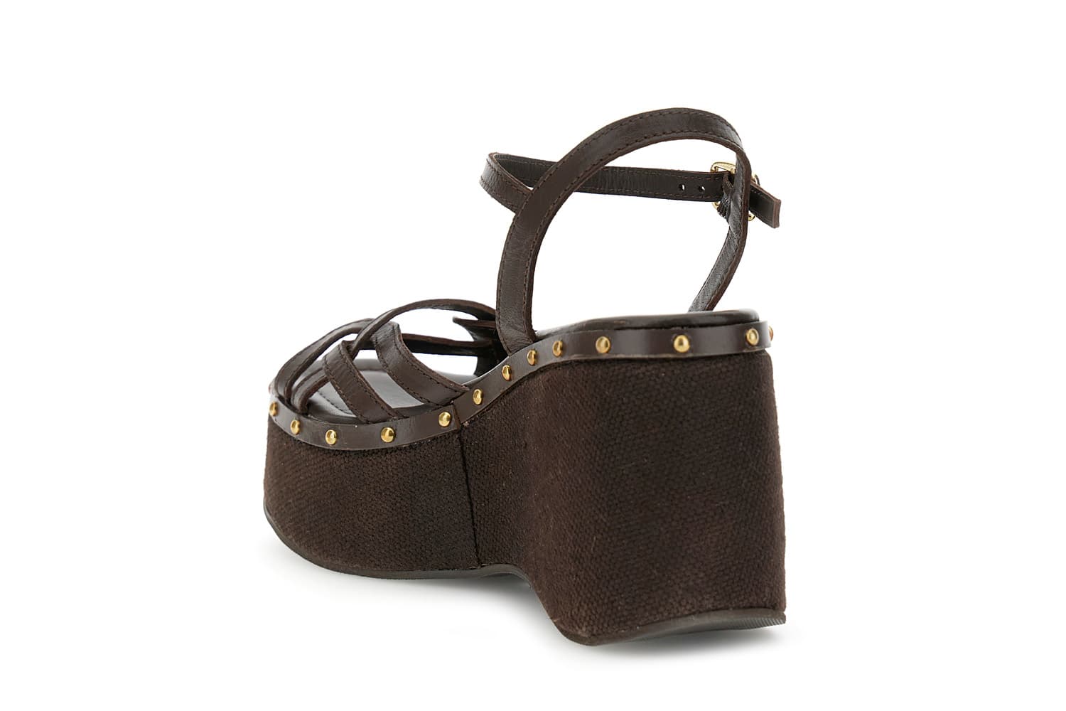 Sandali gilda in pelle con zeppa t.moro — vista 2