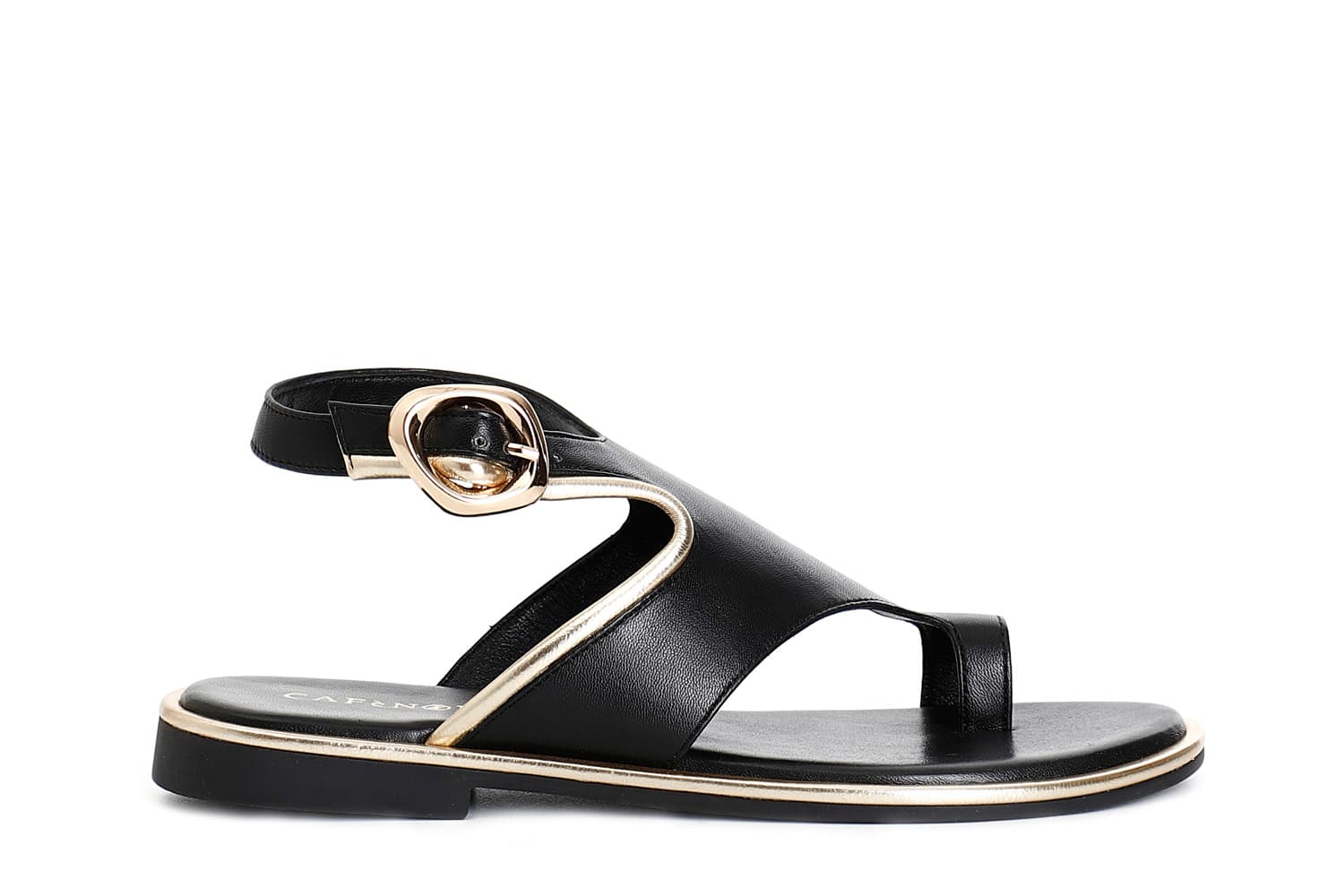 Sandali infrapollice in pelle nero — vista 3