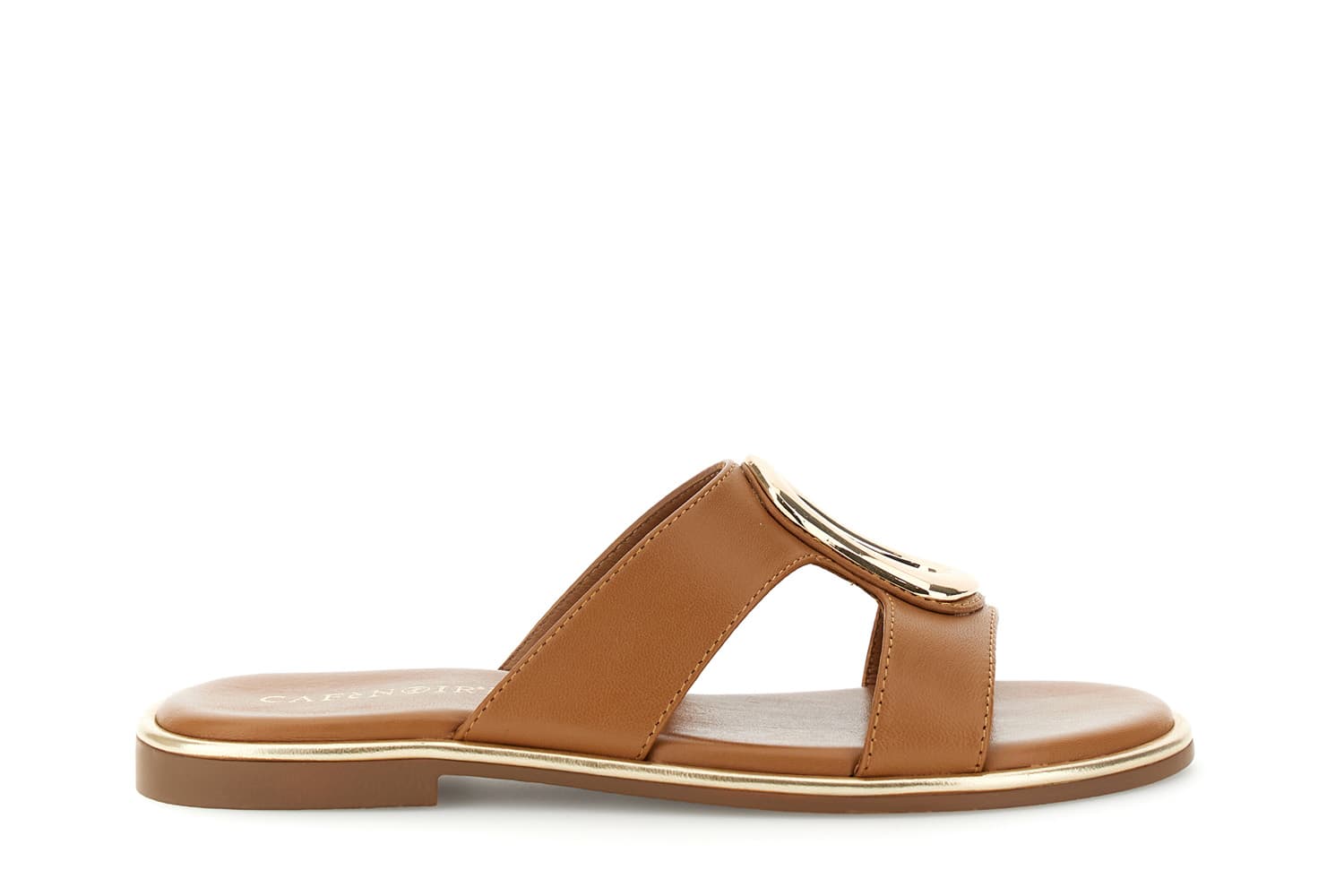CafèNoir — Ciabatta in pelle con accessorio cuoio