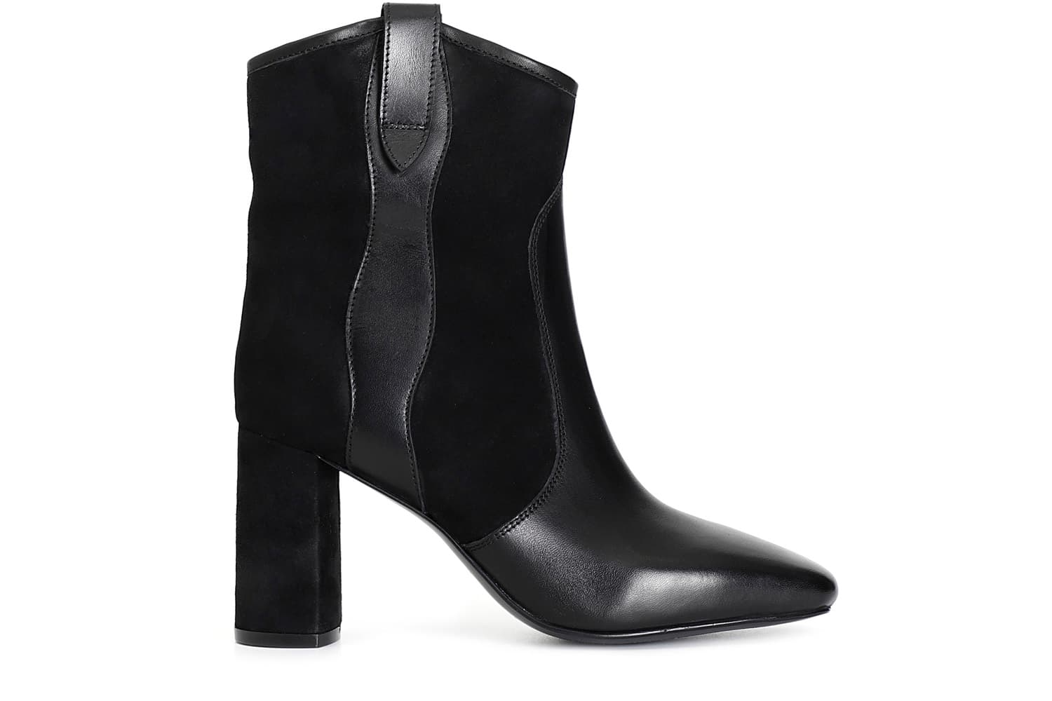 CafèNoir — Tronchetto in pelle bimateriale nero