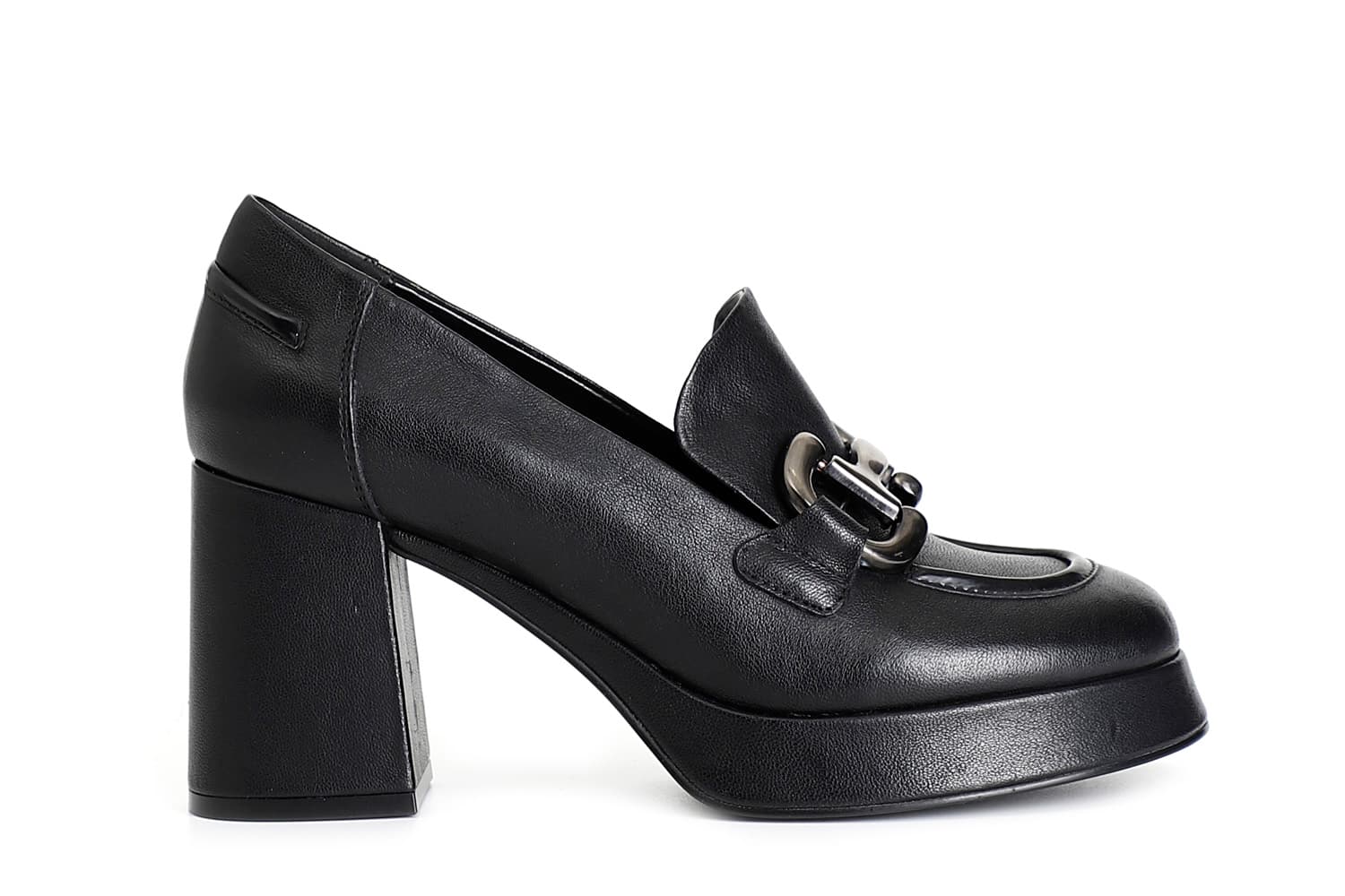 CafèNoir — Mocassino da donna in nappa con morsetto nero