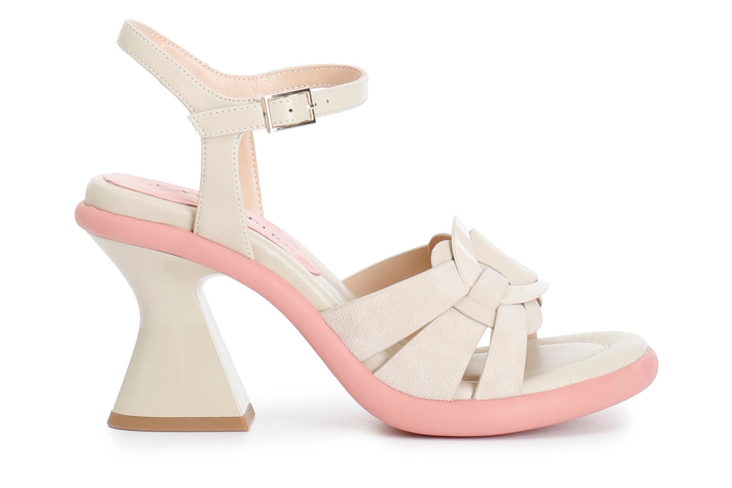 Sandali gilda in pelle con accessorio anello sabbia — vista 5