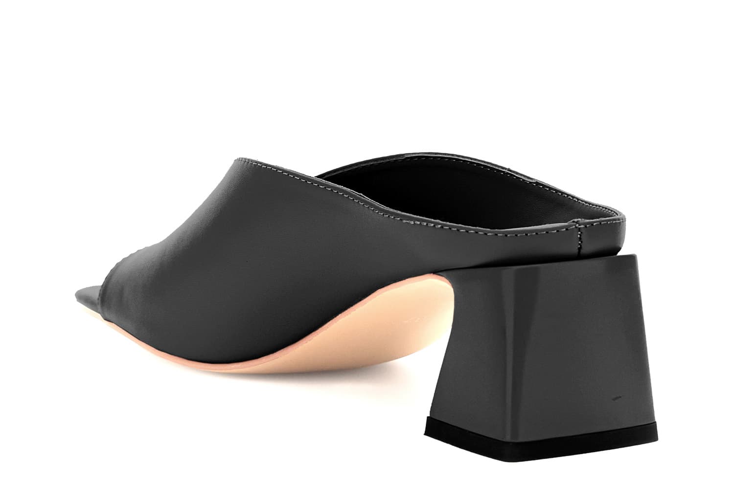 Sabot in nappa nero — vista 2