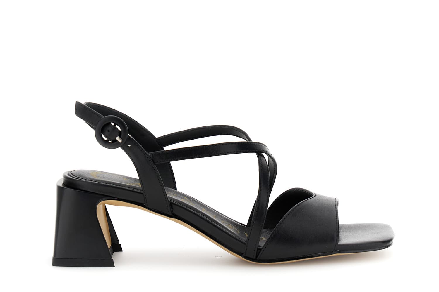 CafèNoir — Sandali in nappa cinturino incrociato nero