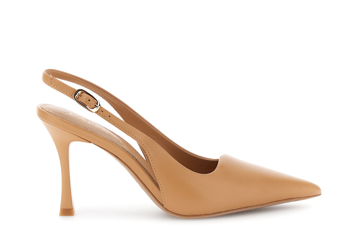 CafèNoir — Décolleté slingback in nappa nude