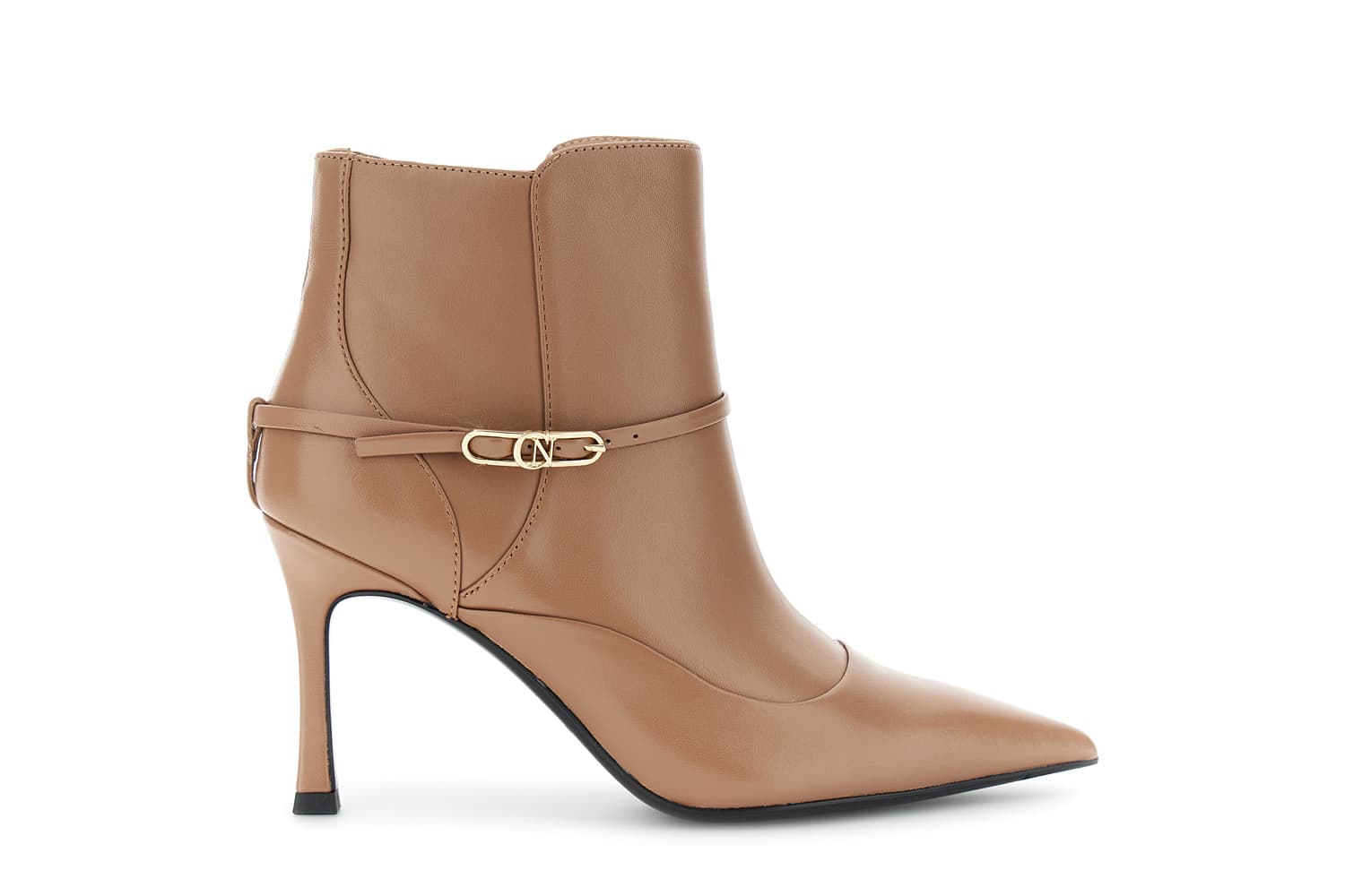 CafèNoir — Tronchetto da donna in pelle con fibbia taupe