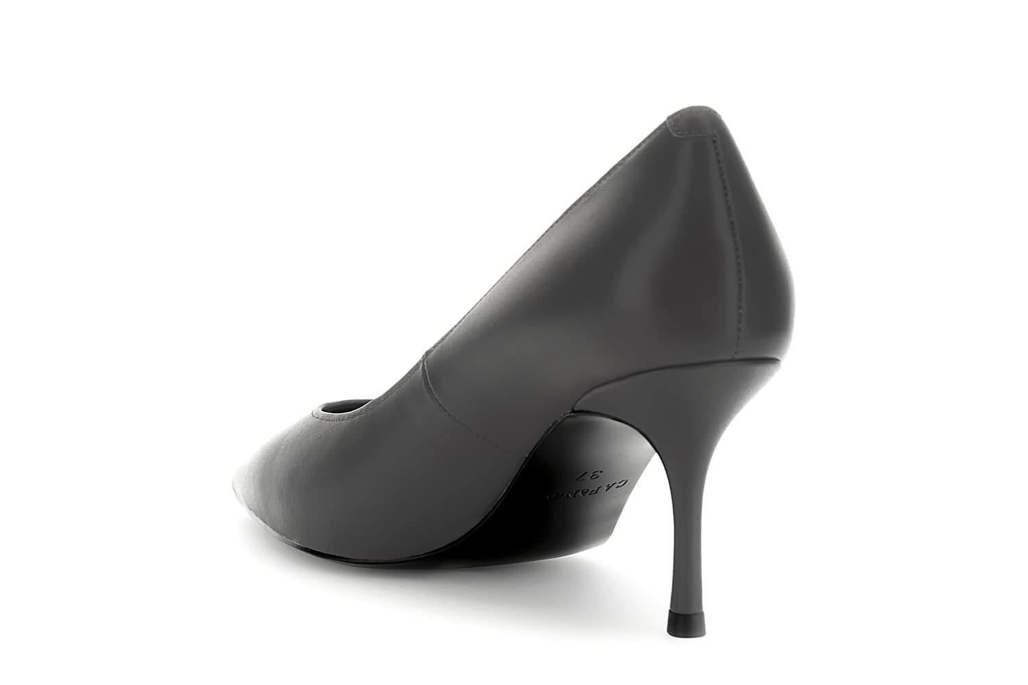 Décolleté in pelle nero — vista 2