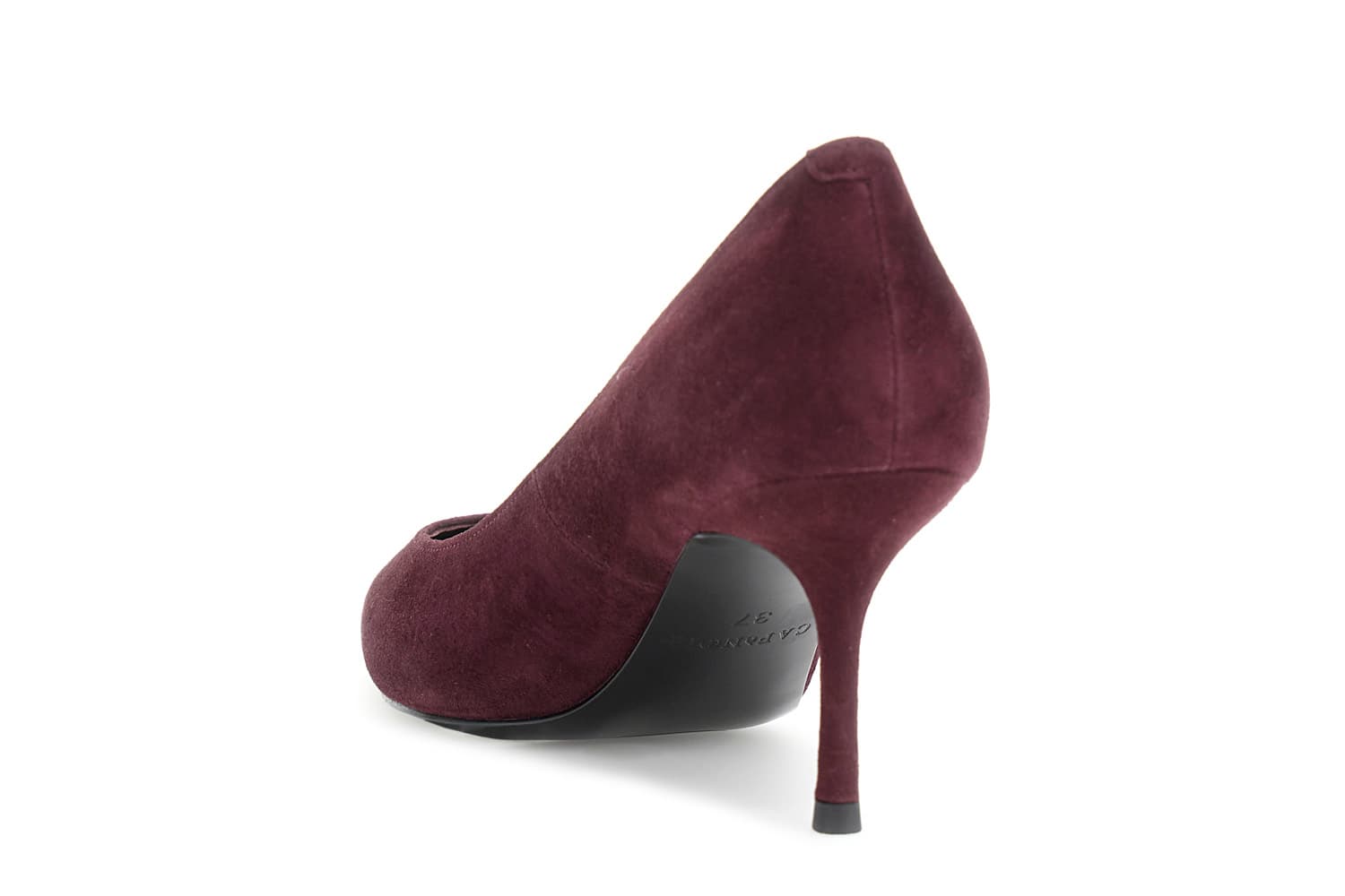 Décolleté in camoscio bordeaux — vista 2