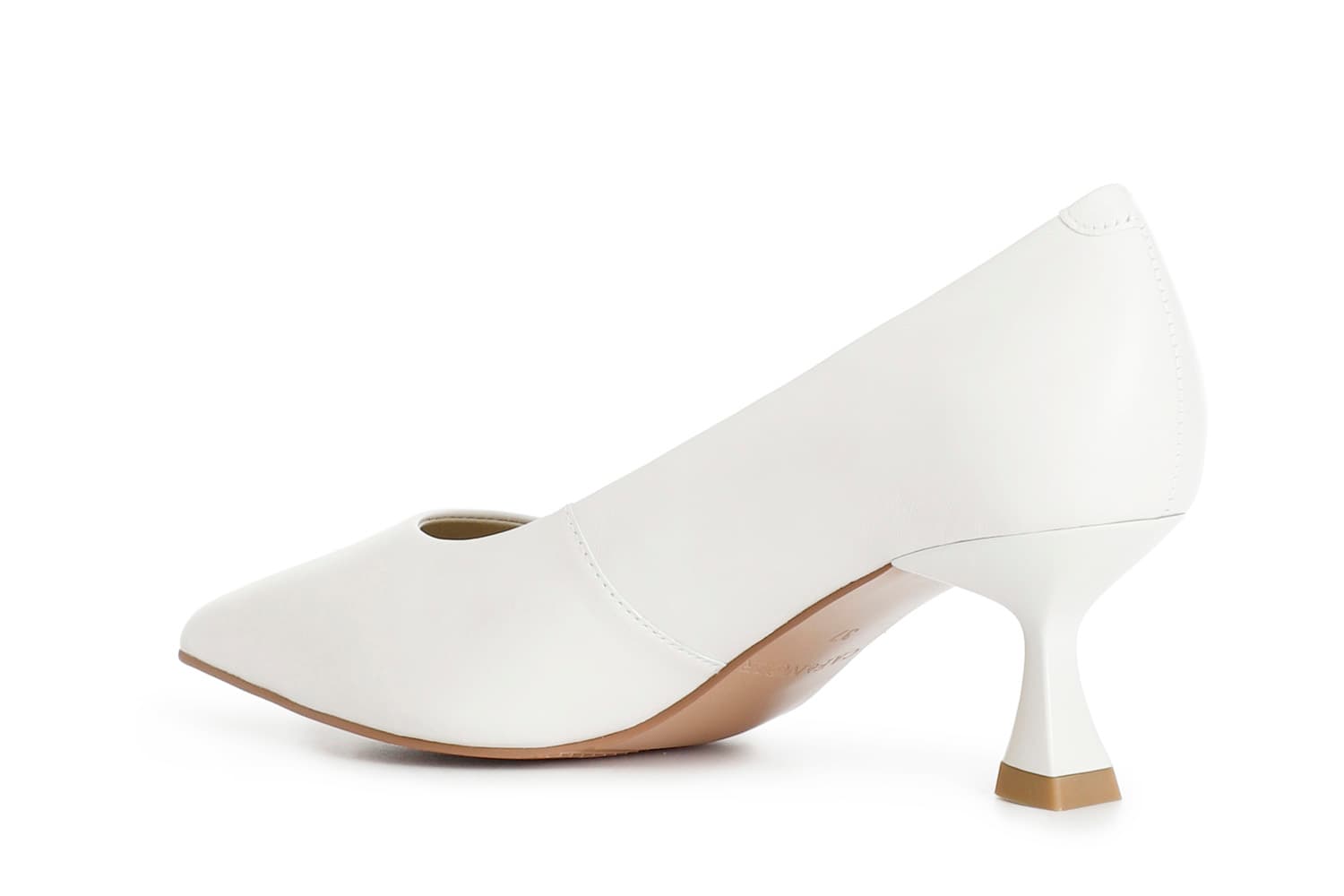 Décolleté in nappa panna — vista 2