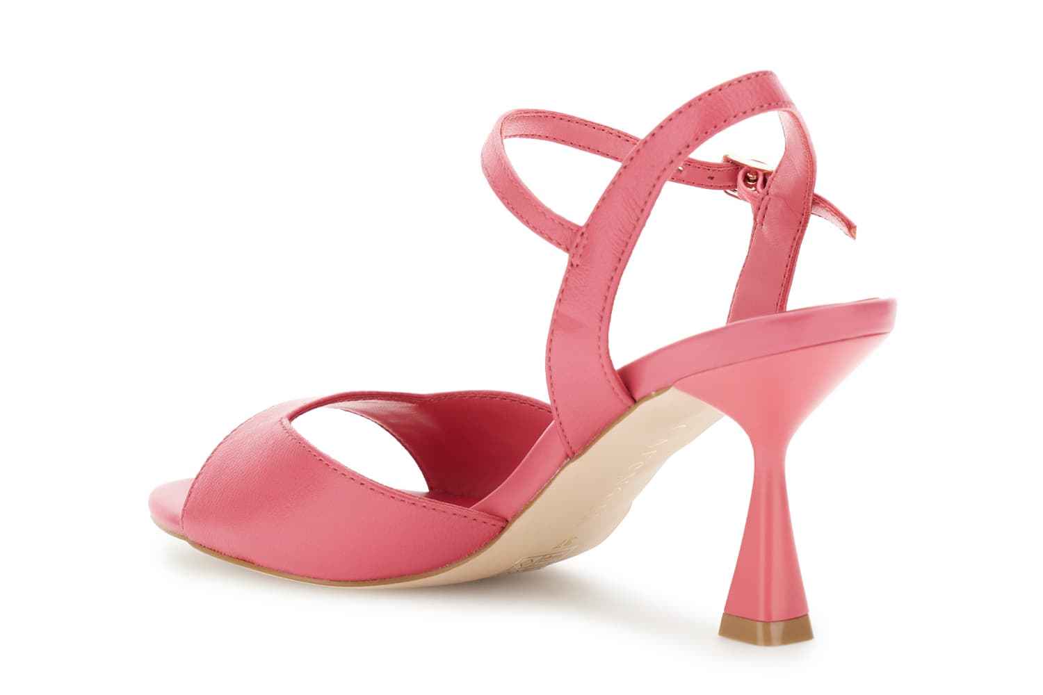 Sandali a fascia in nappa fuxia — vista 2