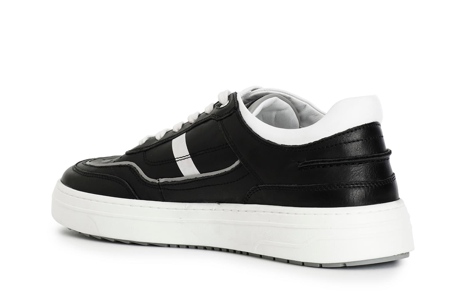Sneakers uomo in pelle nero — vista 4