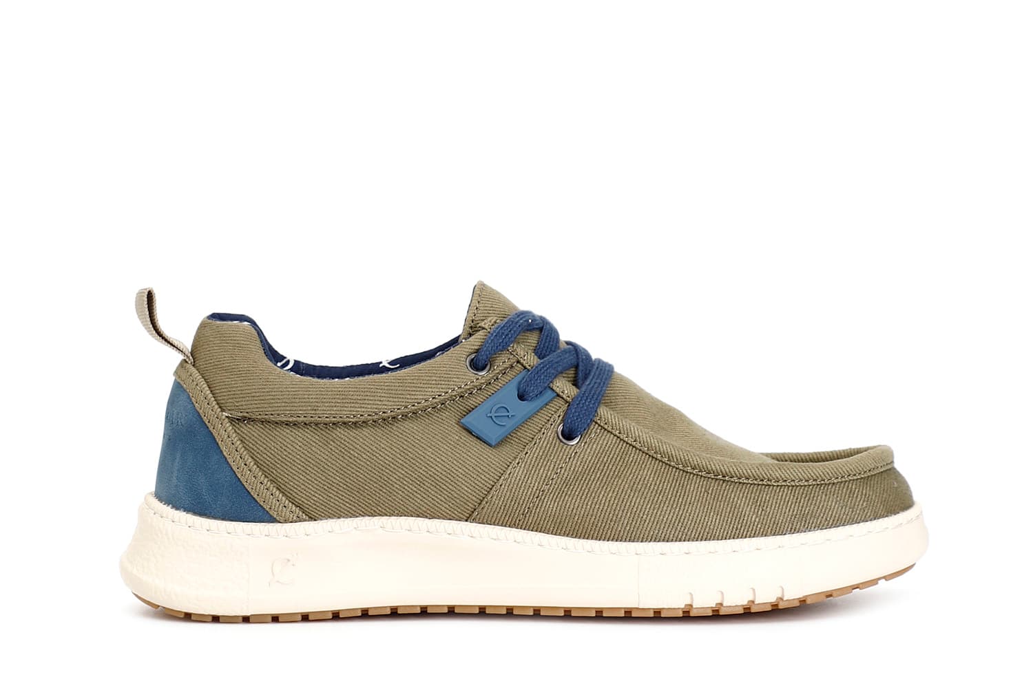 Scarpe allacciate in tessuto sabbia — vista 2