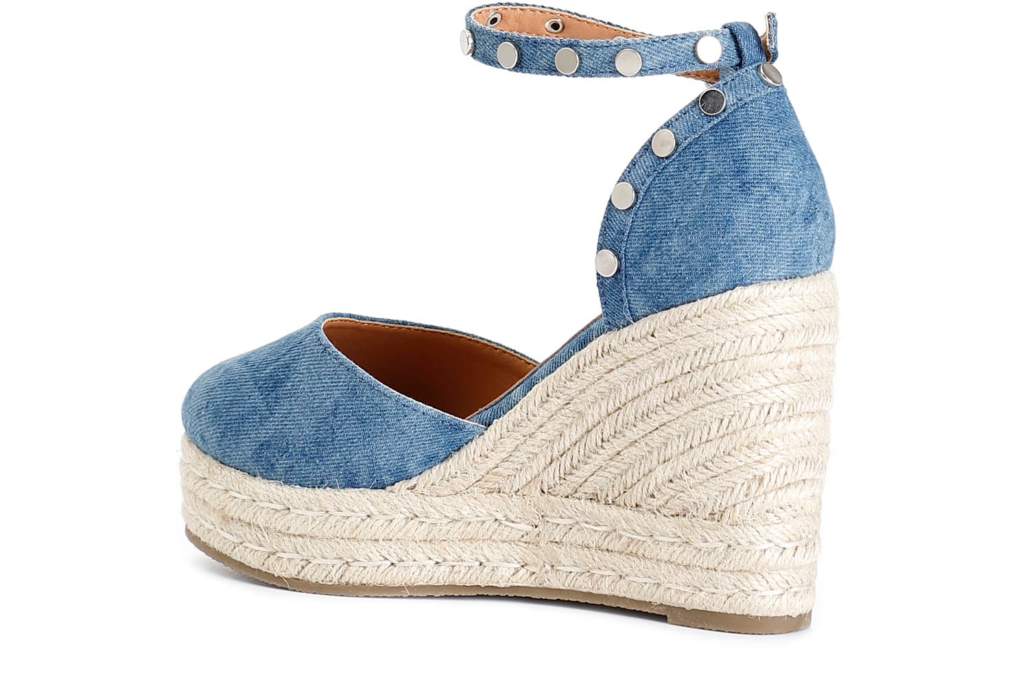 Décolleté in canvas con borche jeans — vista 2