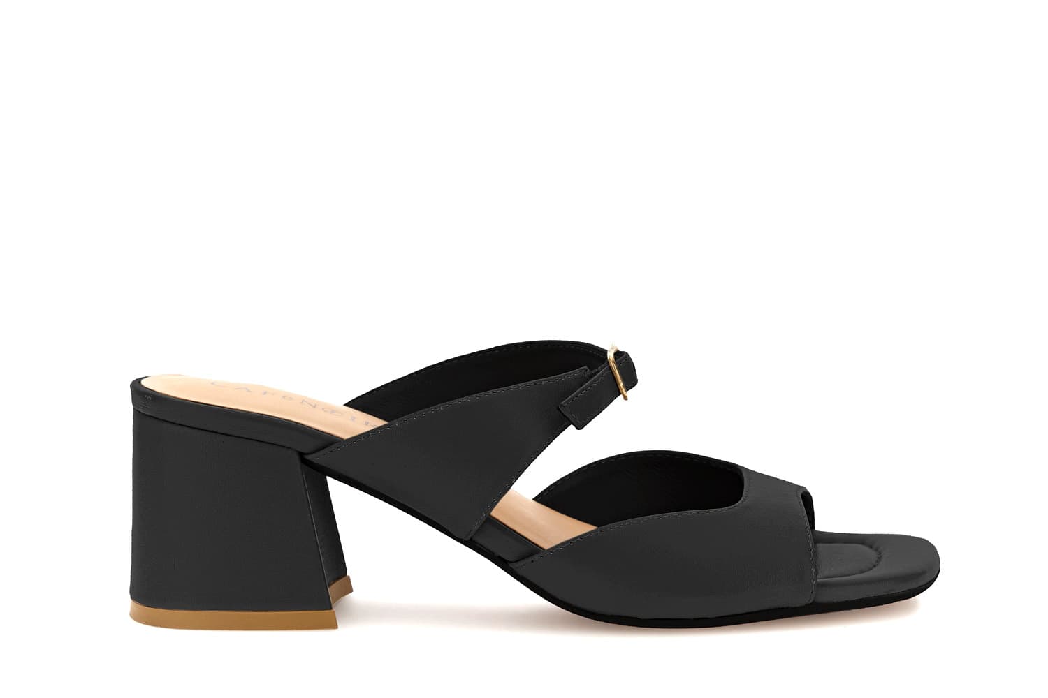 CafèNoir — Sandali ciabatta in pelle nero