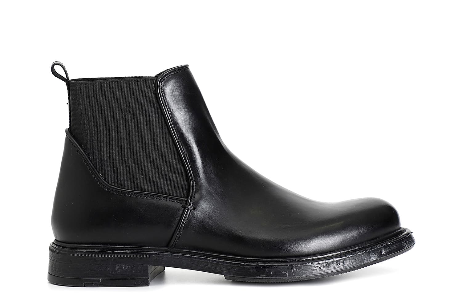 Beatles da uomo in pelle nero — vista 3