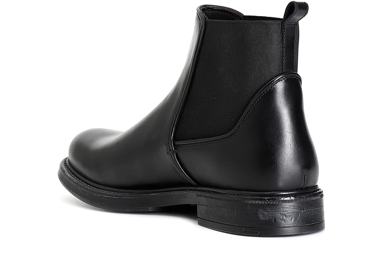 Beatles da uomo in pelle nero — vista 2