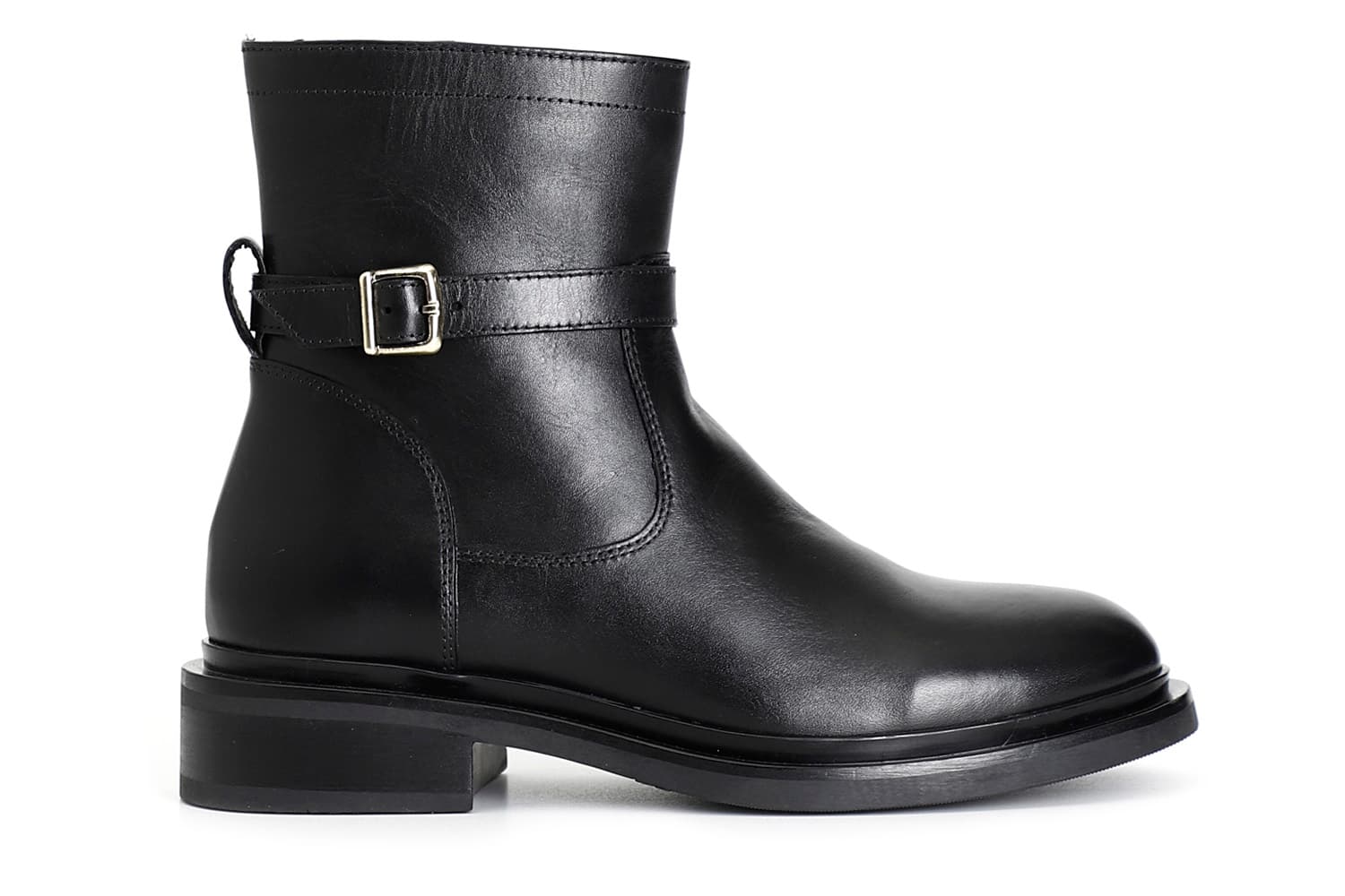CafèNoir — Tronchetto da donna in pelle con fibbia nero