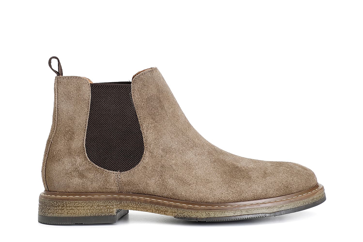 CafèNoir — Beatles da uomo in pelle scamosciata taupe
