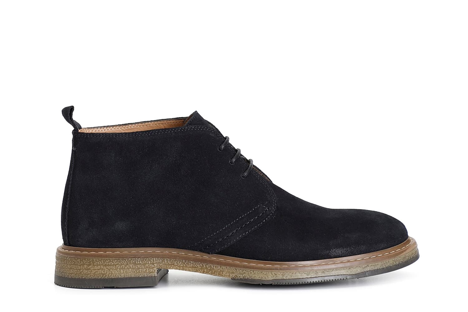 CafèNoir — Polacchino da uomo in pelle scamosciata navy