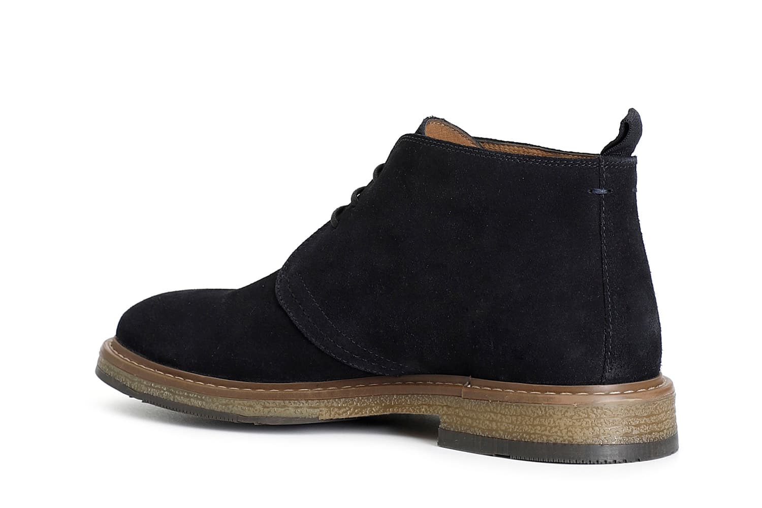 Polacchino da uomo in pelle scamosciata navy — vista 2